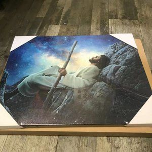 16*20 inches wood frame wall art painting